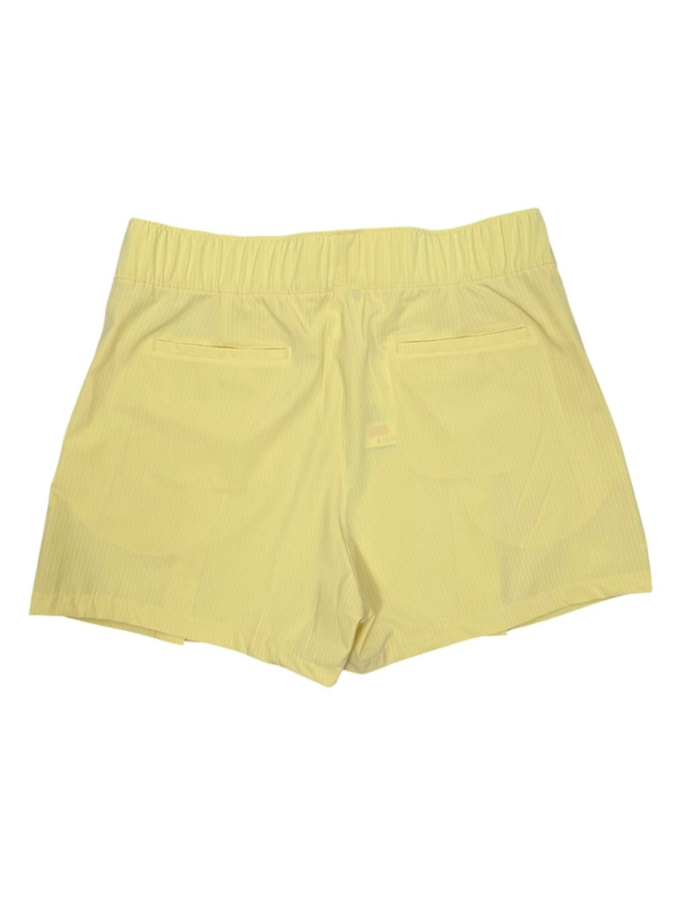 Adidas Pleated Golf Shorts Yellow Athletic Performance Womens Size Large - Picture 3 of 7
